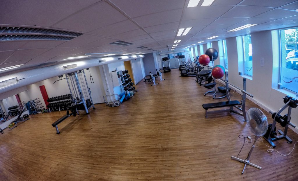 Oversikt over litt av treningsareal